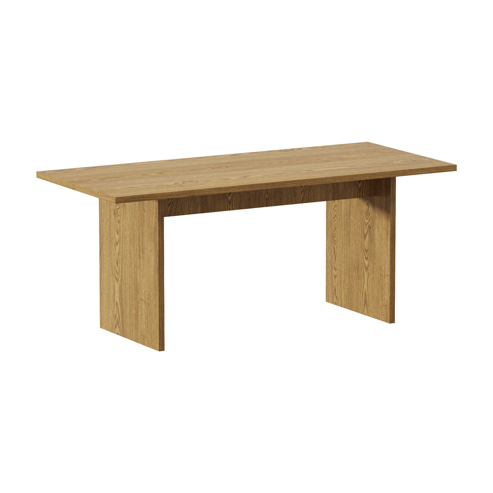 180cm Natural Timber Rectangular Dining Table